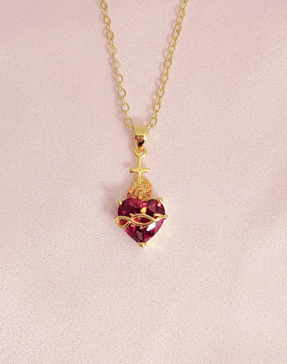 Collar Sagrado Corazón de Jesús + ¡OBSEQUIO! 🎁