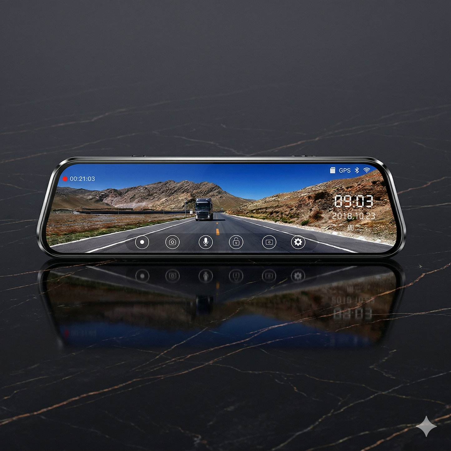 ESPEJO RETROVISOR DOBLE CAMARA + ¡OBSEQUIO ESPECIAL! 🎁