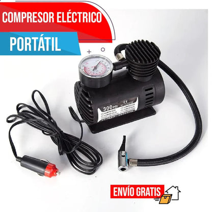 Mini Compresor Para Carro 12V + + ¡OBSEQUIO ESPECIAL! 🎁