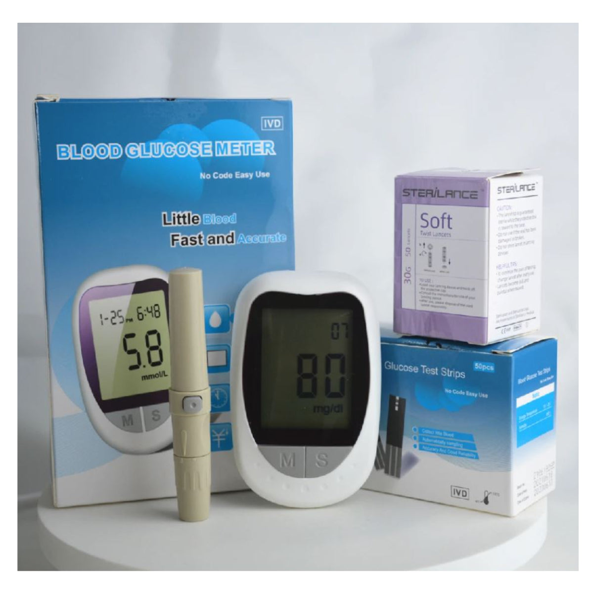 Kit GlucoCheck™ Medidor Digital Diabetes + ¡GUÍA SOBRE EL CUIDADO DE LA DIABETES! 🎁