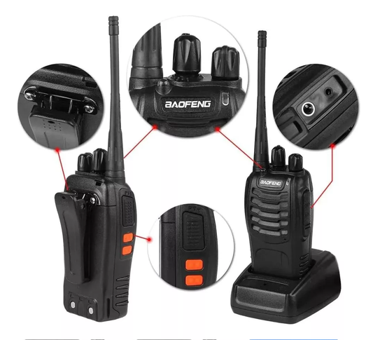 Kit de X2 Radios Intercomunicadores Baofeng + ¡OBSEQUIO ESPECIAL! 🎁 + Envío Gratis 📦